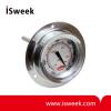 Pizza Oven Flange Mount Thermometer - Dual Scale